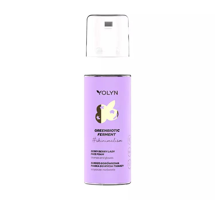 YOLYN GREENBIOTIC FERMENT PIANKA DO MYCIA TWARZY BERRY BERRY LADY 150ML