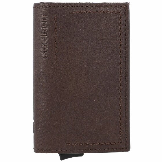 Strellson Norton c-one Credit Card Case RFID Leather 7 cm darkbrown