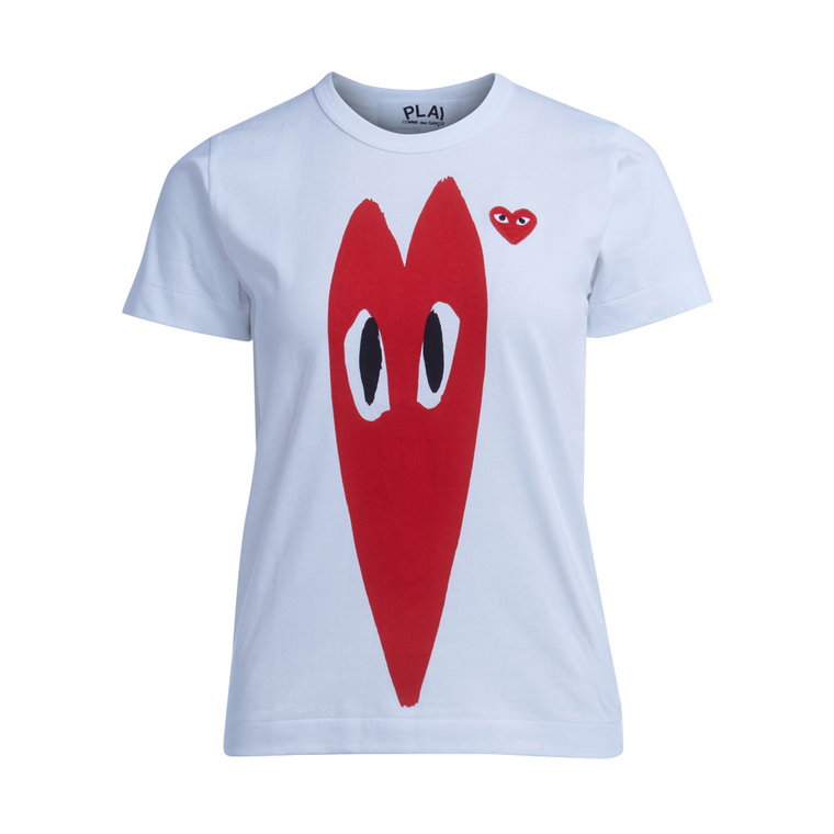 T-shirta rozciągnięcie serca Comme des Garçons Play