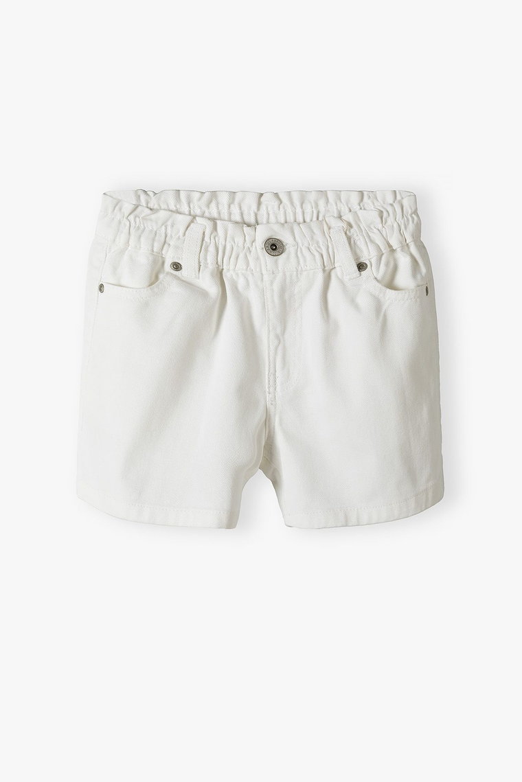 Białe jeansowe krótkie spodenki dla dziewczynki - Lincoln&Sharks