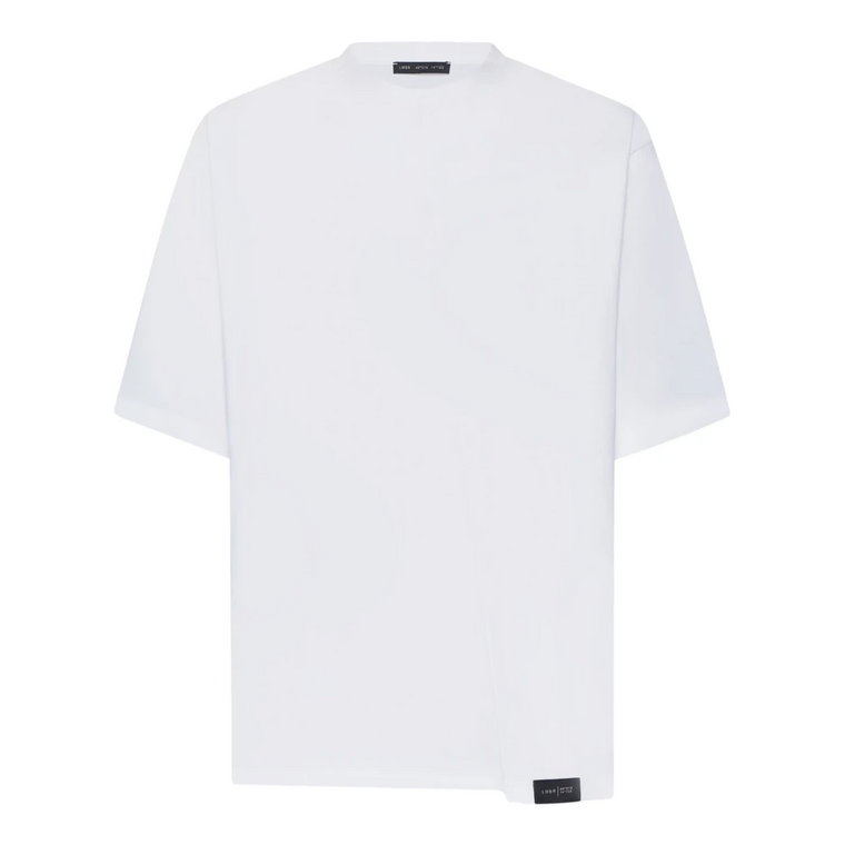 Biała Bawełniana Koszulka z Logo Low Brand