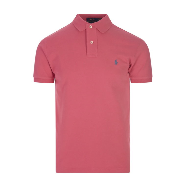 Custom Slim Fit Polo Shirt Pink Ralph Lauren