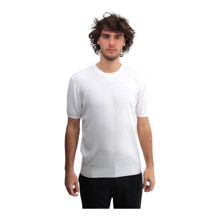 Biała Koszulka z Cienkiej Bawełny Kangra