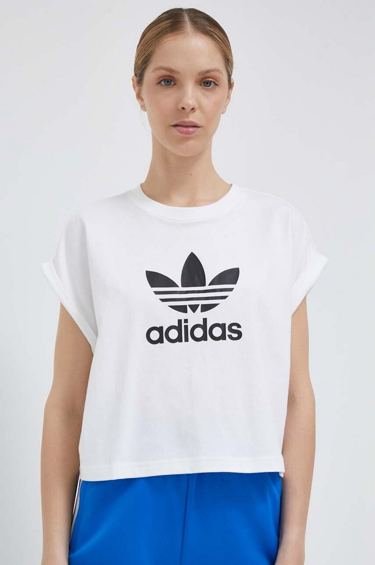 adidas Originals t-shirt bawełniany kolor biały IC5467-WHITE