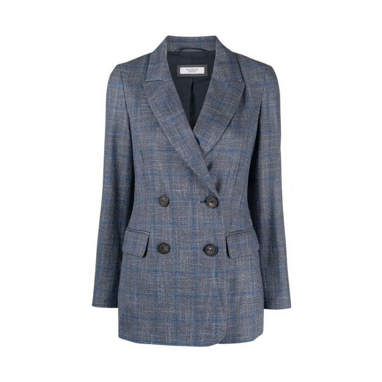 Double-breasted checked blazer Peserico