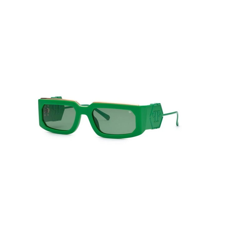 Zielone okulary przeciwsłoneczne Spp119M 0859 Philipp Plein