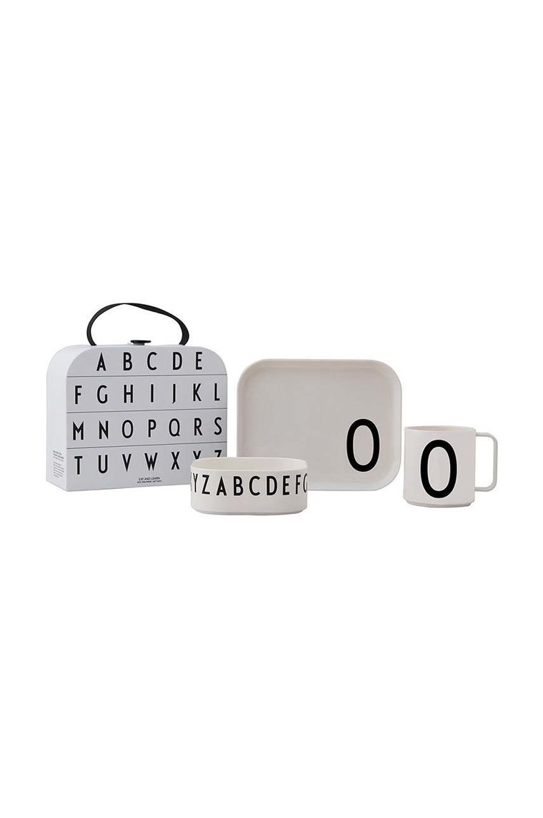 Design Letters zestaw śniadaniowy dla dzieci Classics in a suitcase O 4-pack