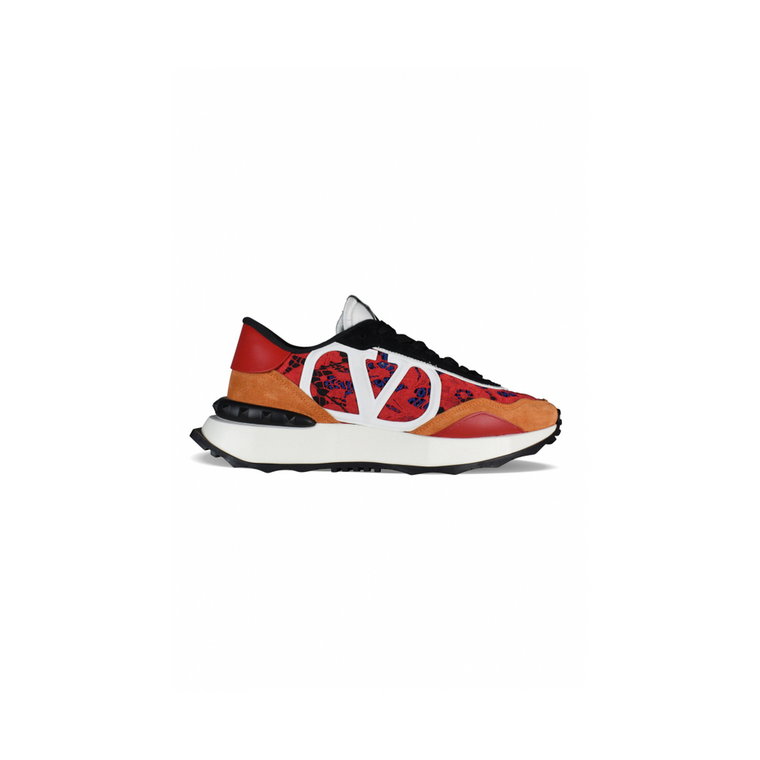 Lacerunner Sneakers - Czerwono-Pomarańczowe Valentino Garavani