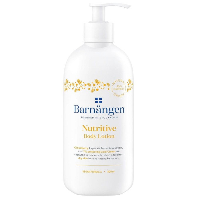 Barnängen Nutritive Body Lotion balsam do ciała do skóry suchej z ekstraktem z Maliny 400ml