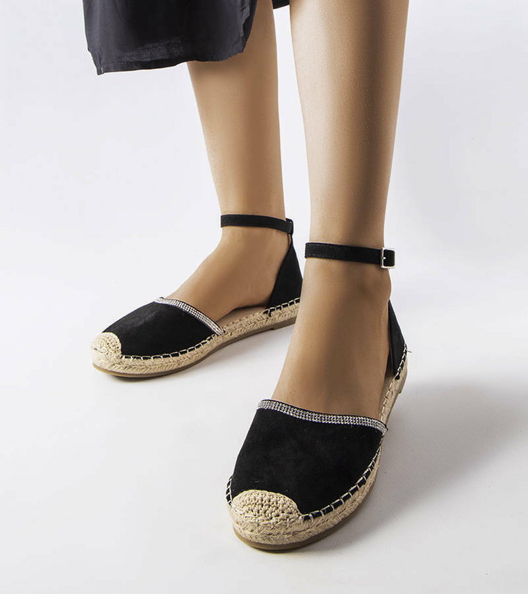 Czarne espadryle Licia