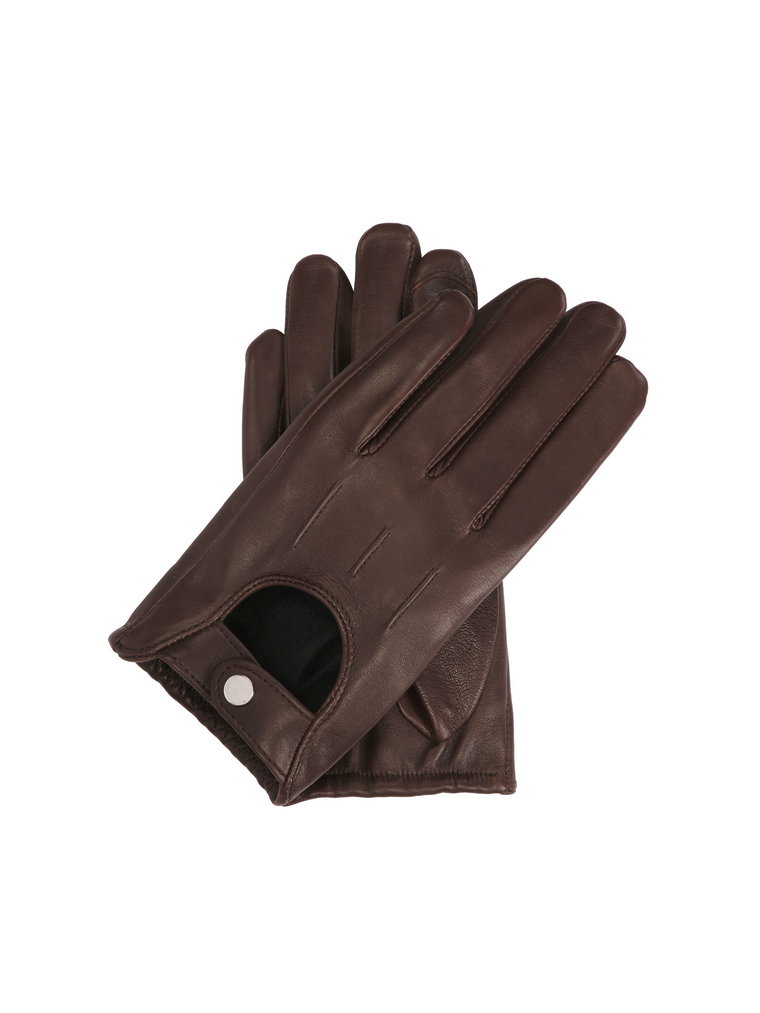 Skórzane rękawiczki całuski z funkcją touchscreen
