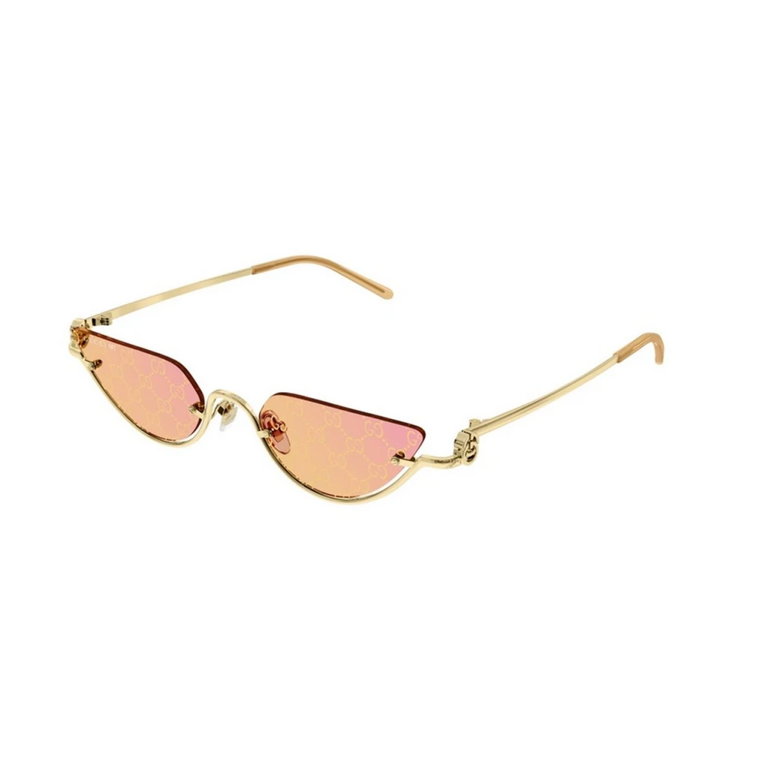 Złote Żółte Okulary Gg1603S Gucci