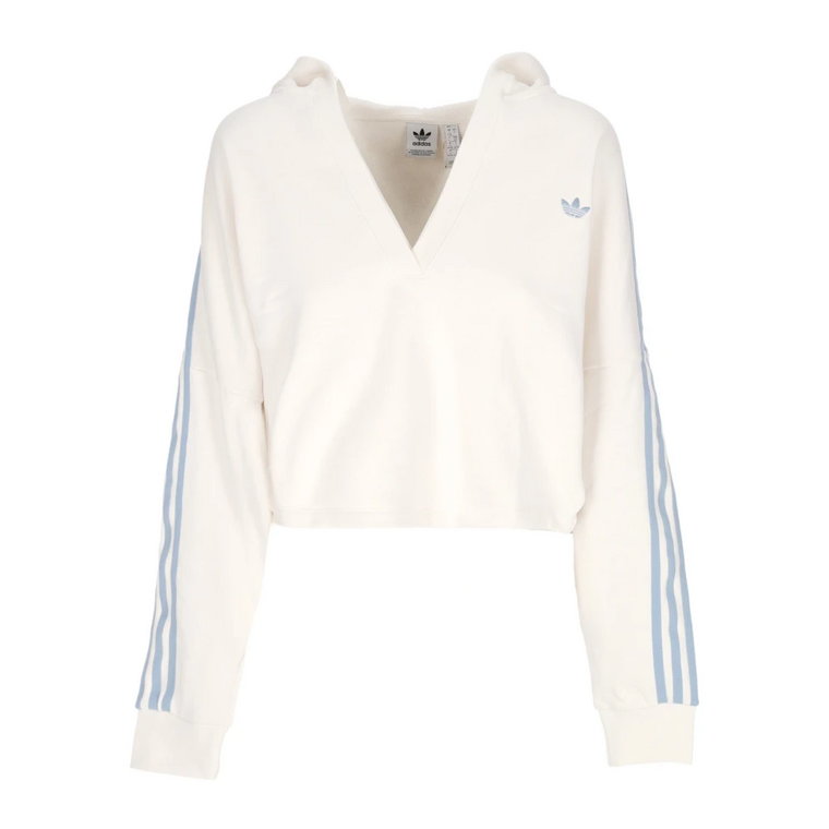 Cropped V-Neck Hoodie - Lekka Odzież Uliczna Adidas