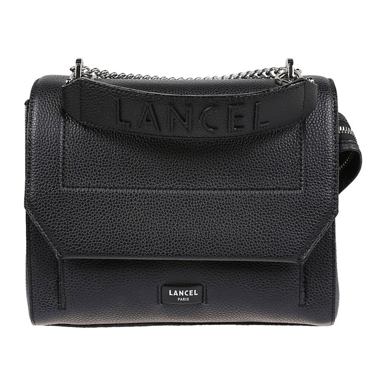 Czarna Ninon Flap Bag Lancel