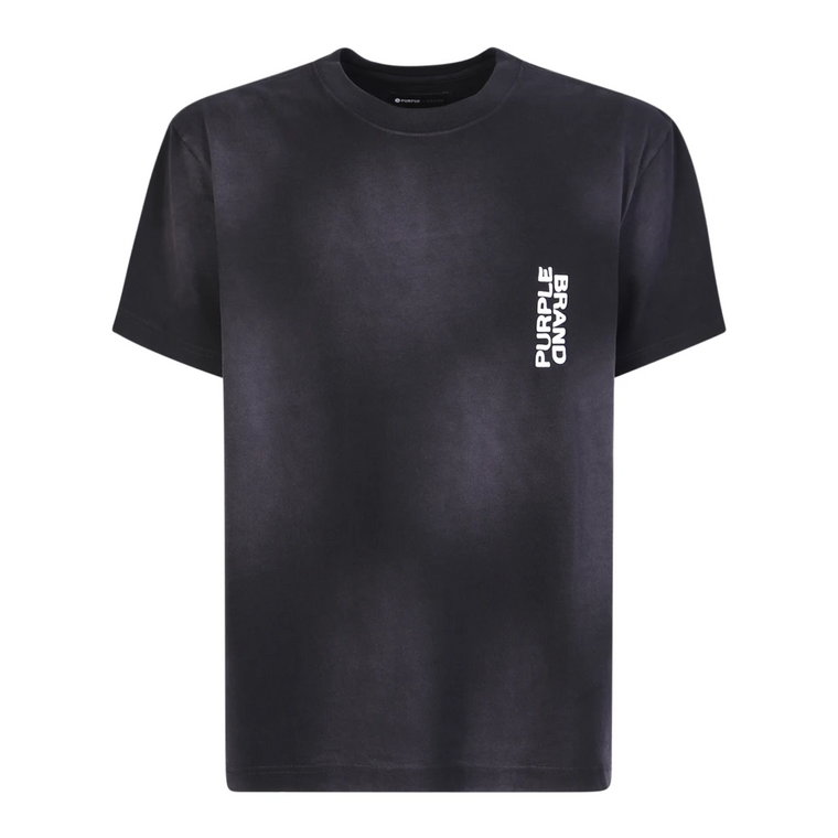 Czarna Koszulka z Logo - Męskie T-shirty i Pola Purple Brand