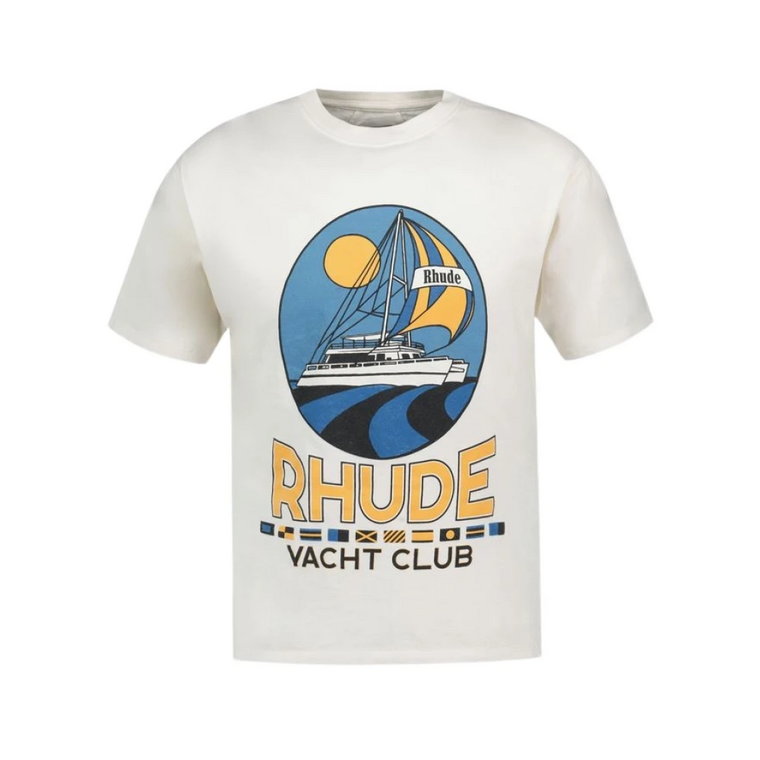 Yacht Club T-Shirt - Bawełna - Biały Rhude