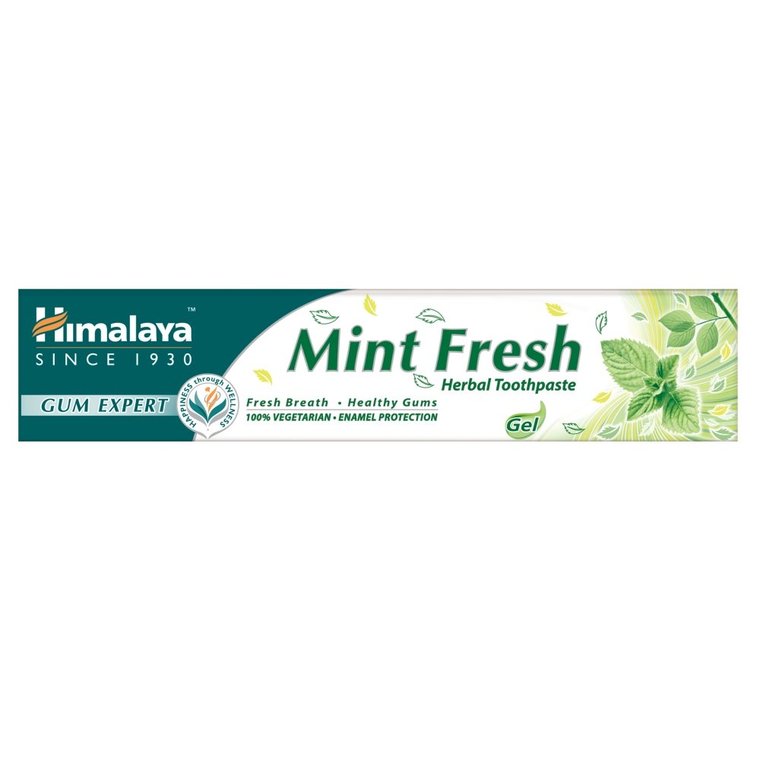 Himalaya, Gum Expert, Ziołowa pasta do zębów w żelu odświeżająca oddech, Mint Fresh, 75ml