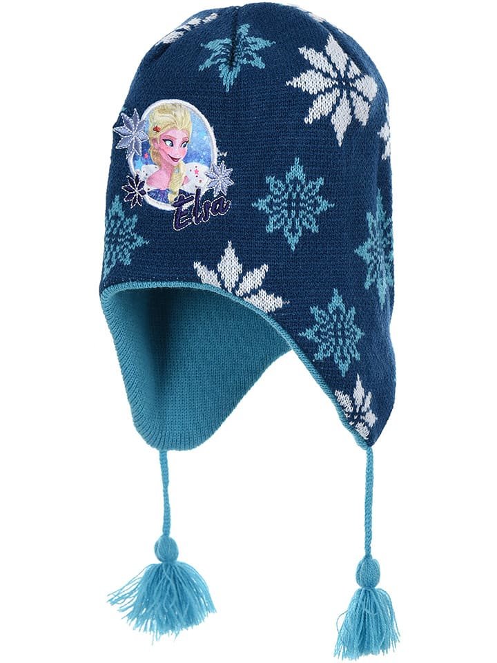 Disney Frozen Czapka "Kraina Lodu" w kolorze niebieskim