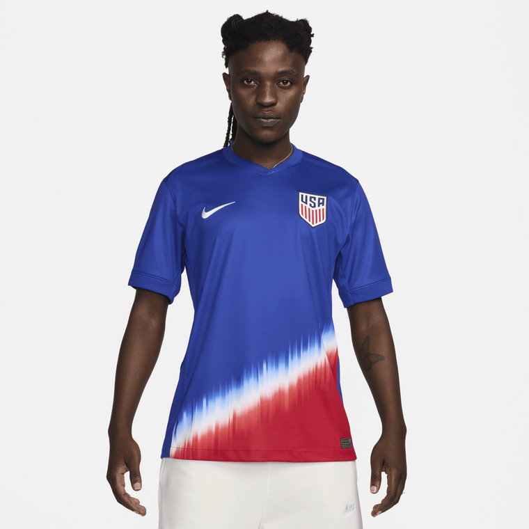 Męska koszulka piłkarska Nike Dri-FIT USMNT Stadium 2024 (wersja wyjazdowa)  replika - Niebieski