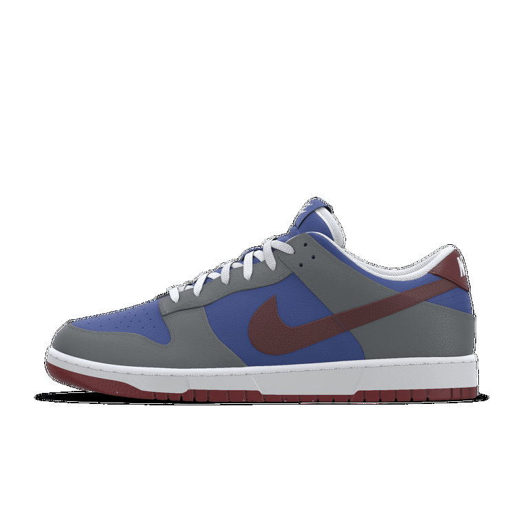 Personalizowane buty męskie Nike Dunk Low By You - Szary