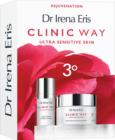 Zestaw Dr Irena Eris Clinic Way 3 Dermokrem Przywracający Młodość Skóry SPF20 - 50ml + 3+4 Dermokrem Pod Oczy Intensywnie Liftingujący - 15ml
