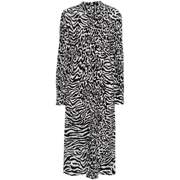 Sukienka w Zwierzęcy Wzór Karl Lagerfeld