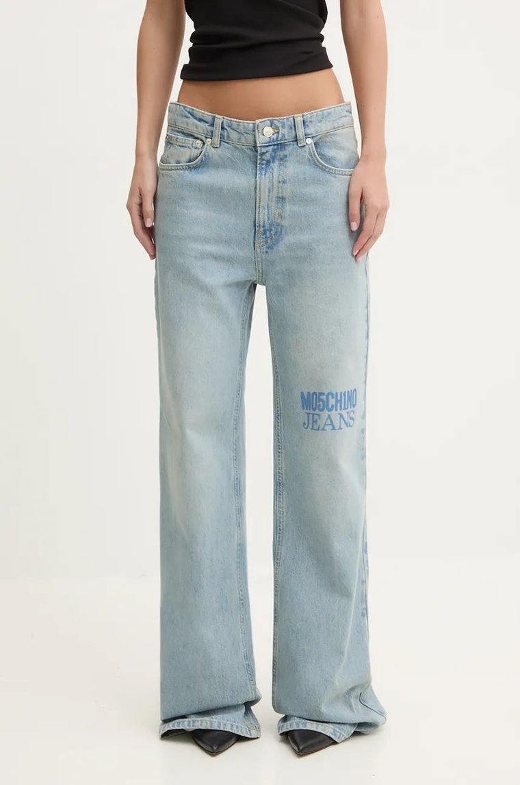 Moschino Jeans jeansy damskie kolor niebieski A0323 8720