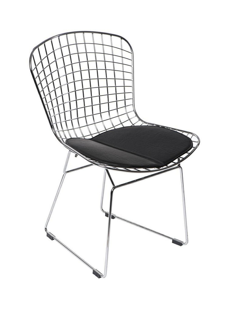 Krzesło Harry inspirowane Diamond Chair metaliczny/czarny metalowe