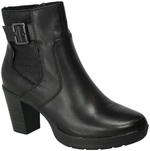 Botki Rieker Y2252-00 Black Czarne Skóra