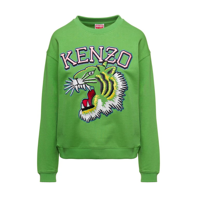 Zielony Tiger Varsity Sweatshirt Kenzo