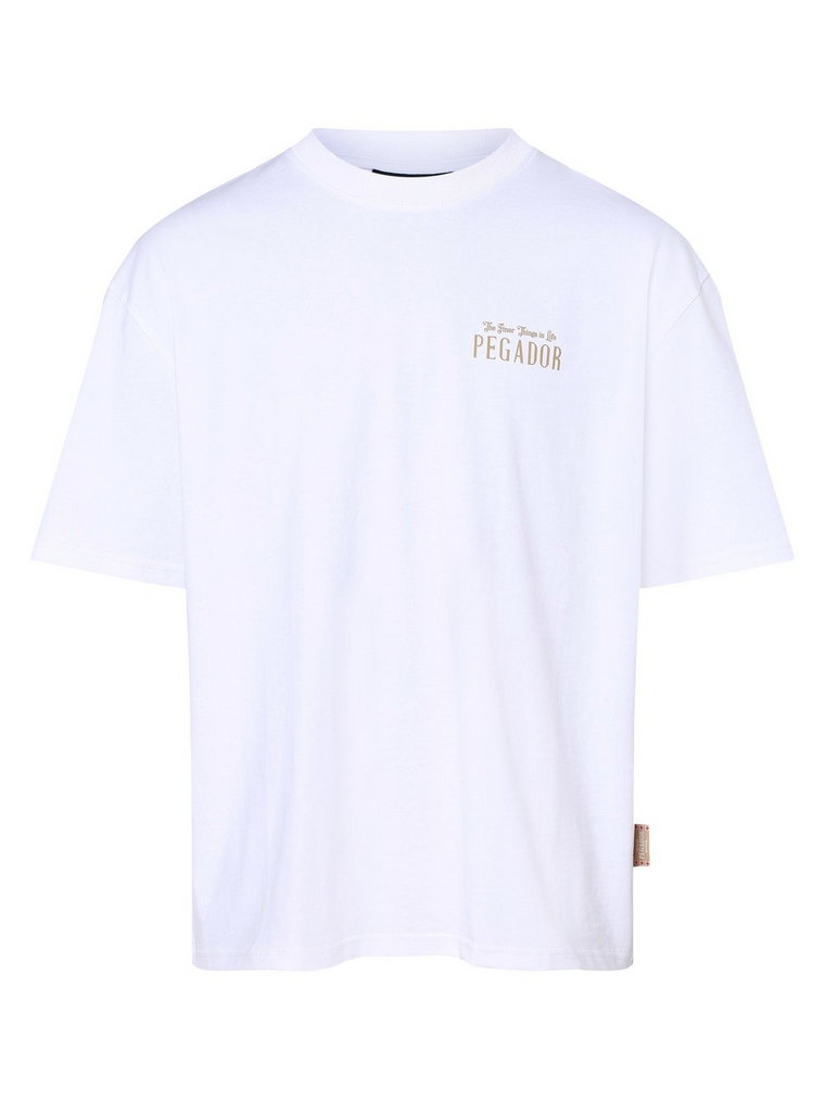 PEGADOR - T-shirt męski  Leander, biały