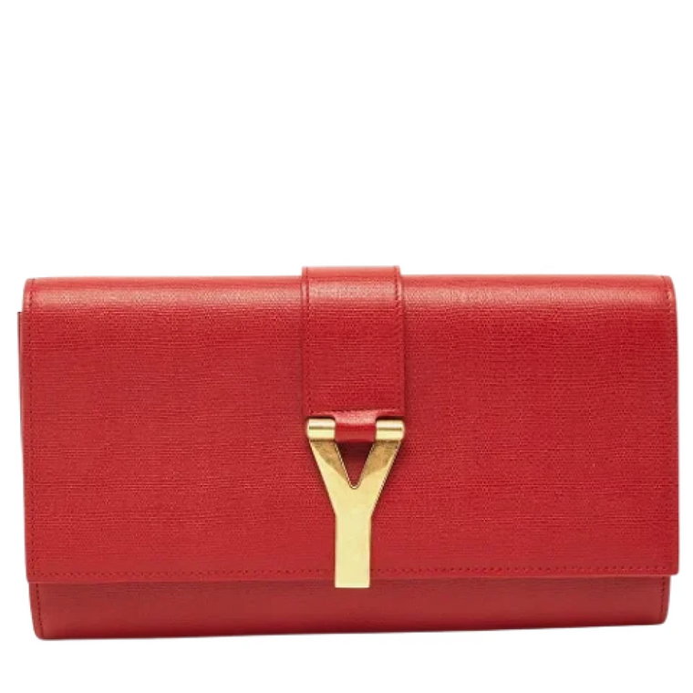 Pre-owned Leather clutches Yves Saint Laurent Vintage
