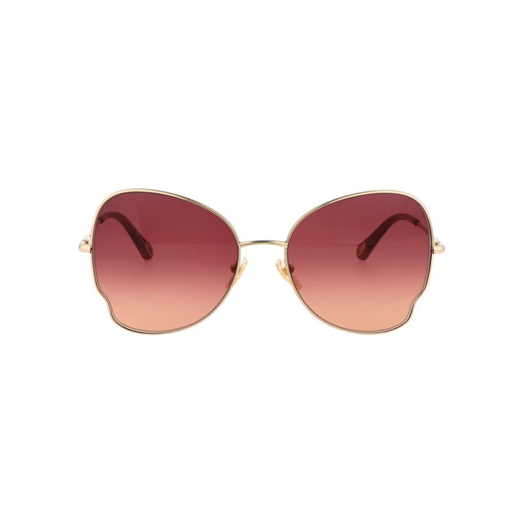 Gold/Red Shaded Sunglasses Chloé