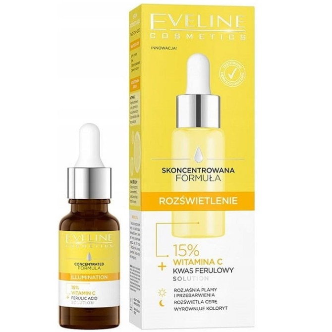 Eveline Cosmetics Skoncentrowana Formuła serum do twarzy Rozświetlenie 18ml