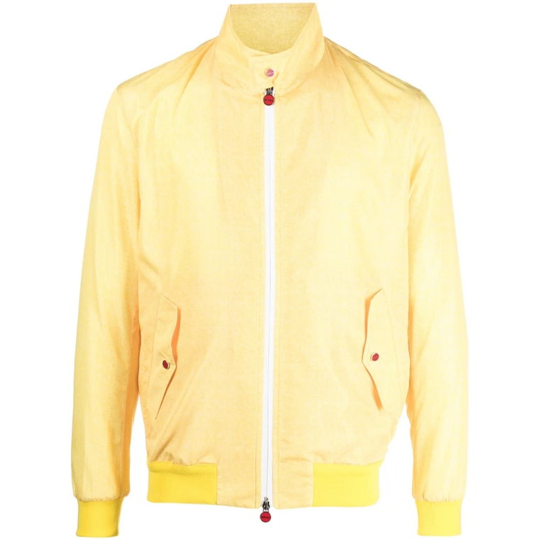 Giallo Cima Blouson: Stylowa Lekka Kurtka Kiton