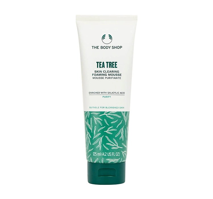 THE BODY SHOP TEA TREE ŻEL OCZYSZCZAJĄCY DO TWARZY W PIANCE 125ML