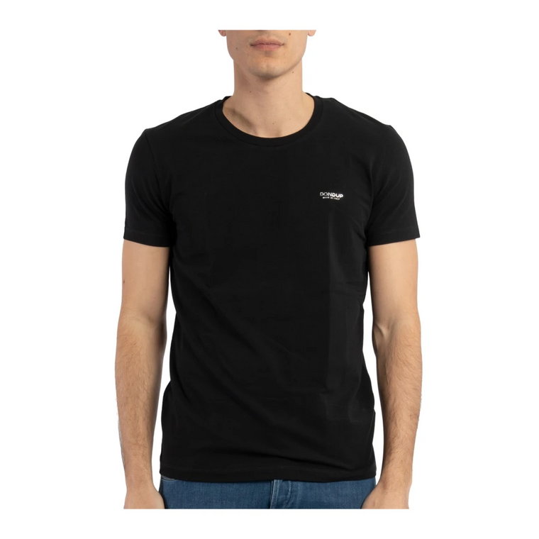 Slim Crew-neck Logo Print T-shirt Dondup
