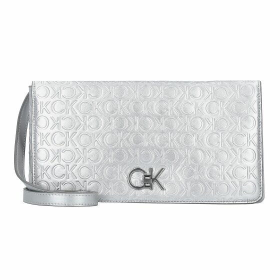 Calvin Klein RE-Lock Torba na ramię 28 cm silver emb-deb