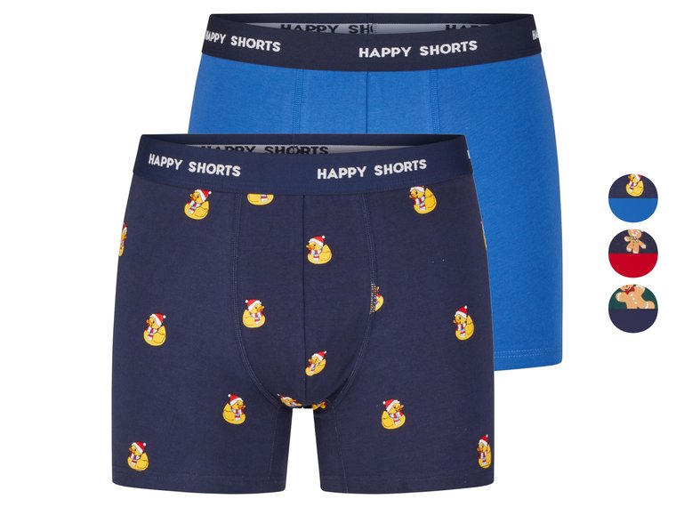 Happy Shorts Bokserki męskie świąteczne, 2 pary