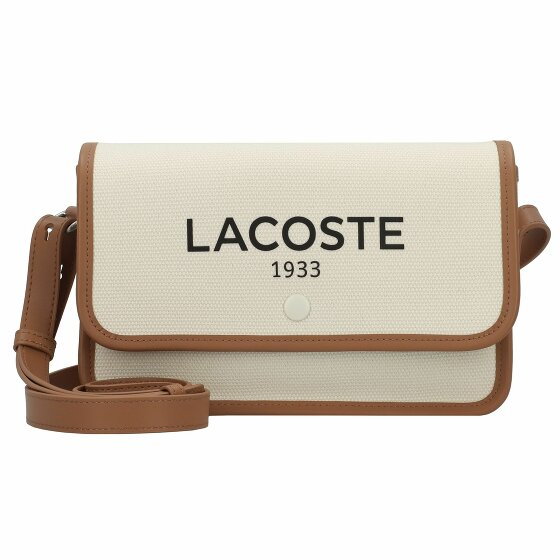 Lacoste Heritage Canvas Torba na ramię 23 cm natural tan