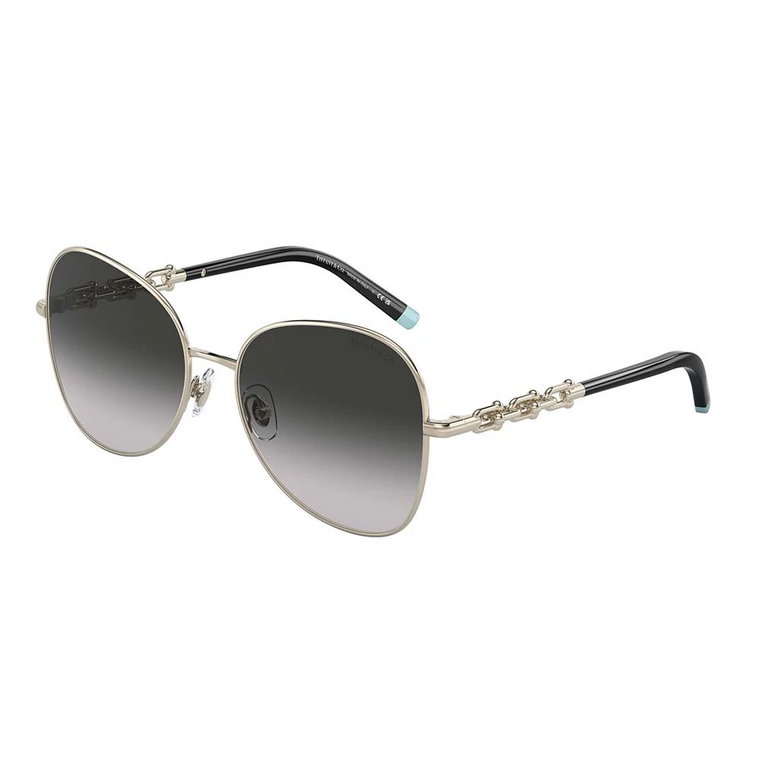 Złote Szare Okulary Przeciwsłoneczne TF 3086 Tiffany