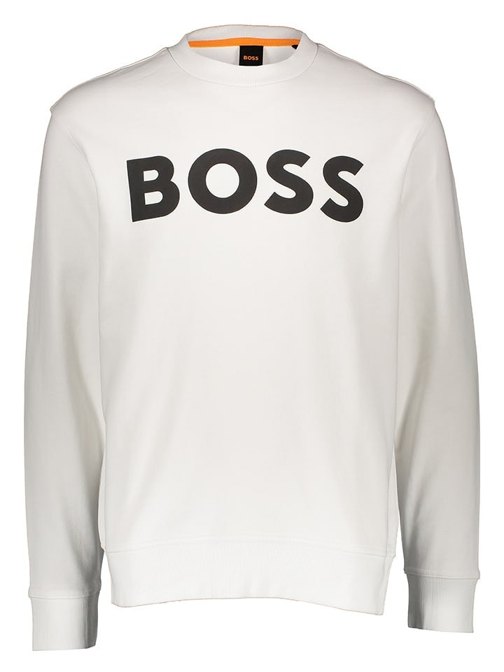 Hugo Boss Bluza "We Basic" w kolorze kremowym