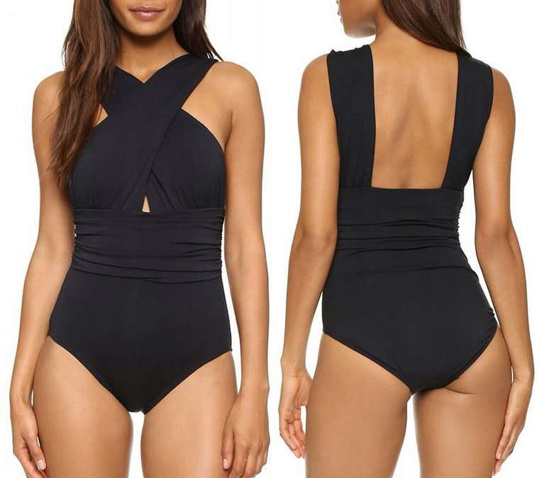 Jednoczęściowy Strój Kąpielowy Damski Kostium Modelujący Monokini Push Up L