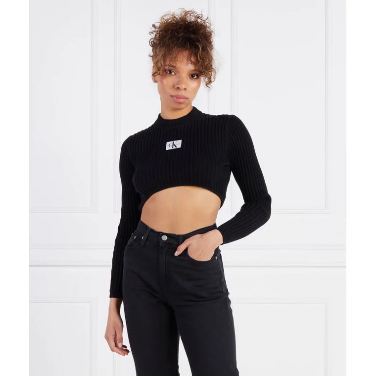 CALVIN KLEIN JEANS Sweter | Cropped Fit