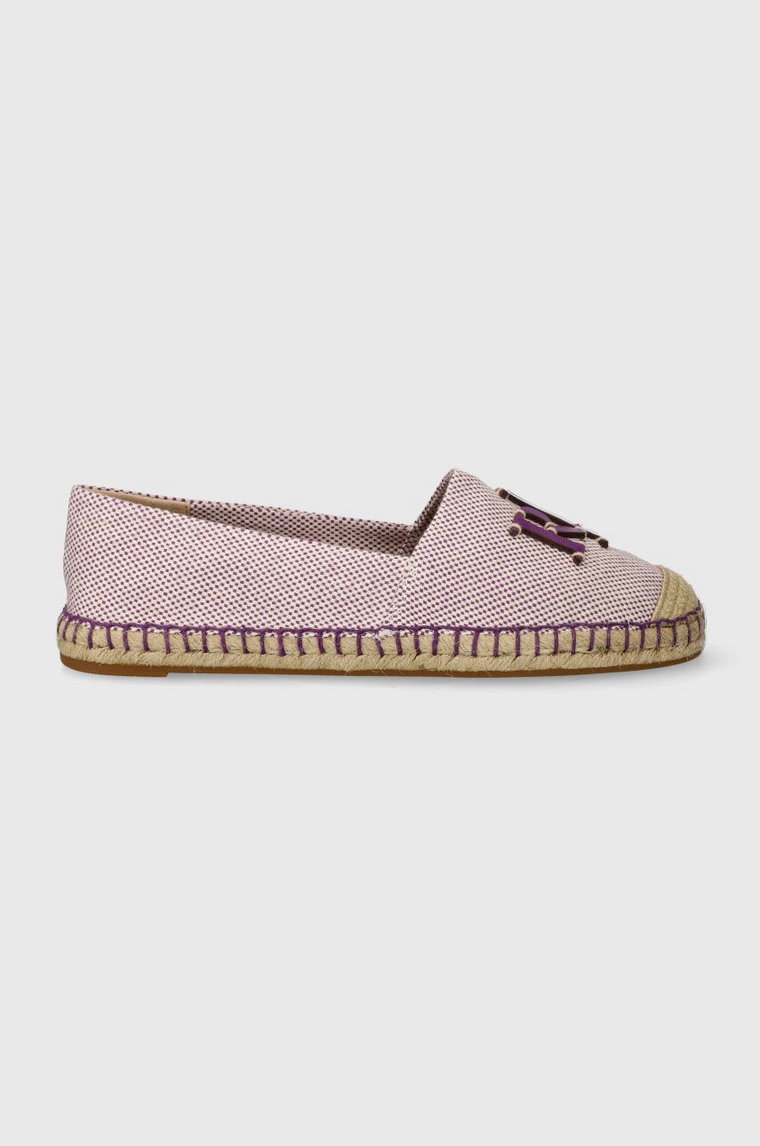 Lauren Ralph Lauren espadryle Cameryn Logo kolor fioletowy 802920405005