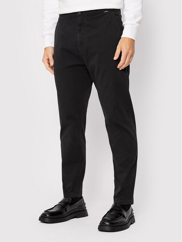 Spodnie materiałowe Modern Twill K10K108153 Czarny Regular Fit