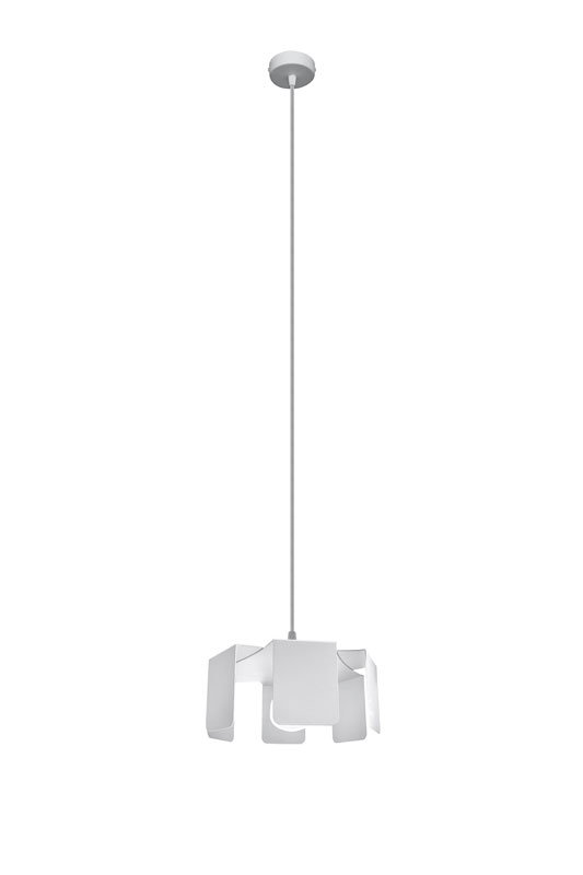 Biała designerska lampa wisząca loft - EX584-Tuliv