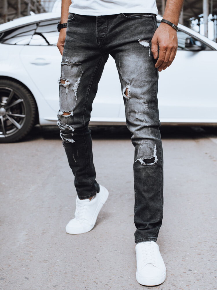 Spodnie męskie jeansowe czarne Dstreet UX4223
