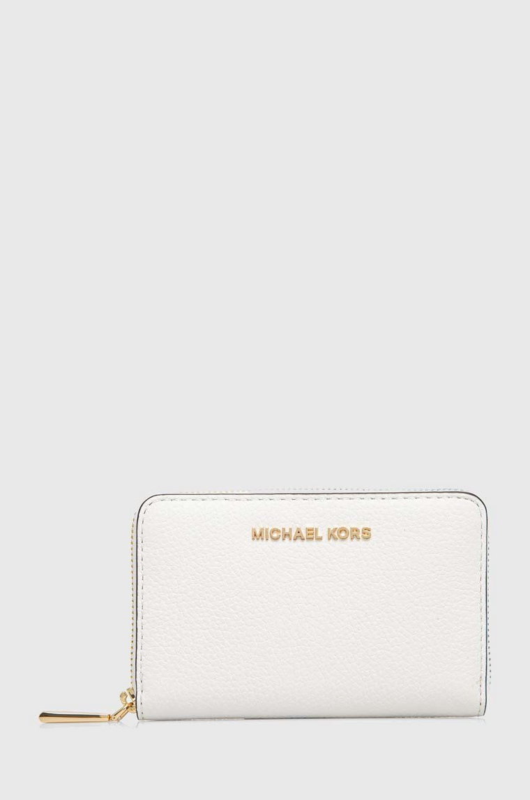 MICHAEL Michael Kors portfel skórzany damski kolor biały