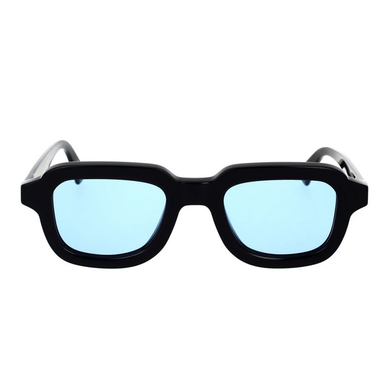Nowoczesne okulary przeciwsłoneczne w kształcie kwadratu z niebieskimi soczewkami Retrosuperfuture